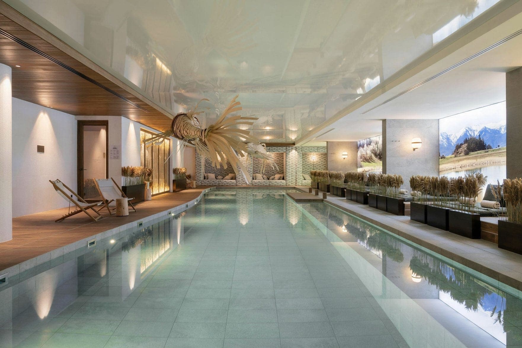 Private indoor pool of the Atmosphere penthouse, Courchevel 1850